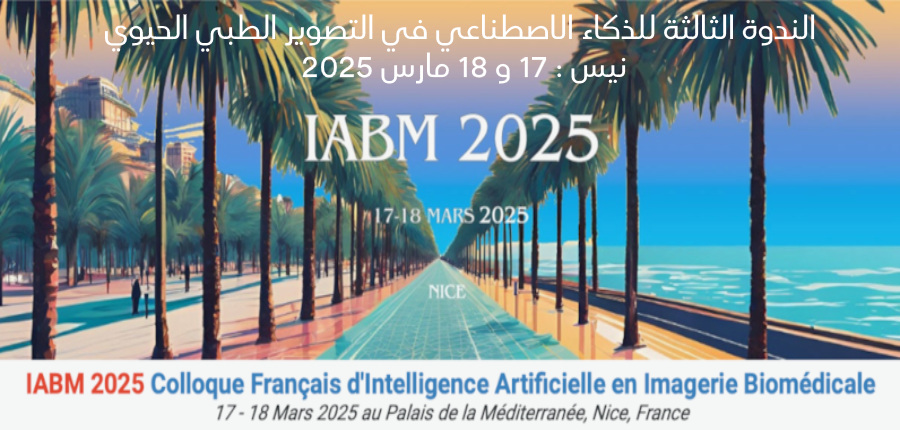 الندوة الثالثة للذكاء الاصطناعي في التصوير الطبي الحيوي : نيس - 17 و18 مارس 2025 